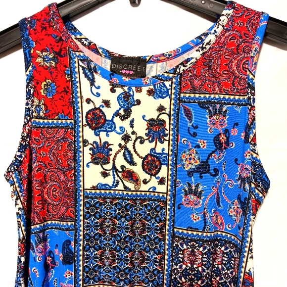 Discreet EUC Junior's Tank Dress A-line Skirt, Size Large, Seriously Soft! - Picture 3 of 8